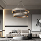Vouvray Two-Tier Round Chandelier