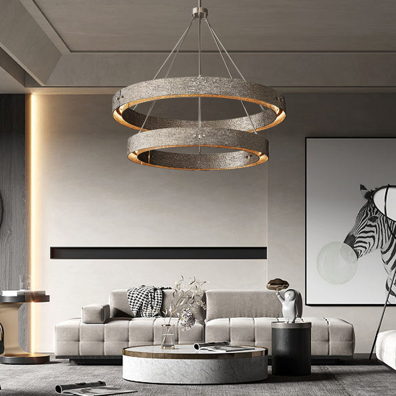 Vouvray Two-Tier Round Chandelier