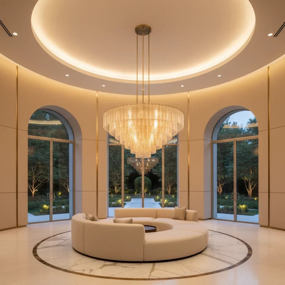 Sirena Glass Round Chandelier