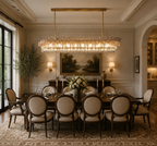 Romanion Glass Linear Chandelier