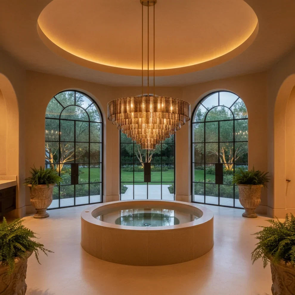 Sirena Glass Round Chandelier