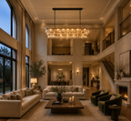 Romanion Glass Linear Chandelier