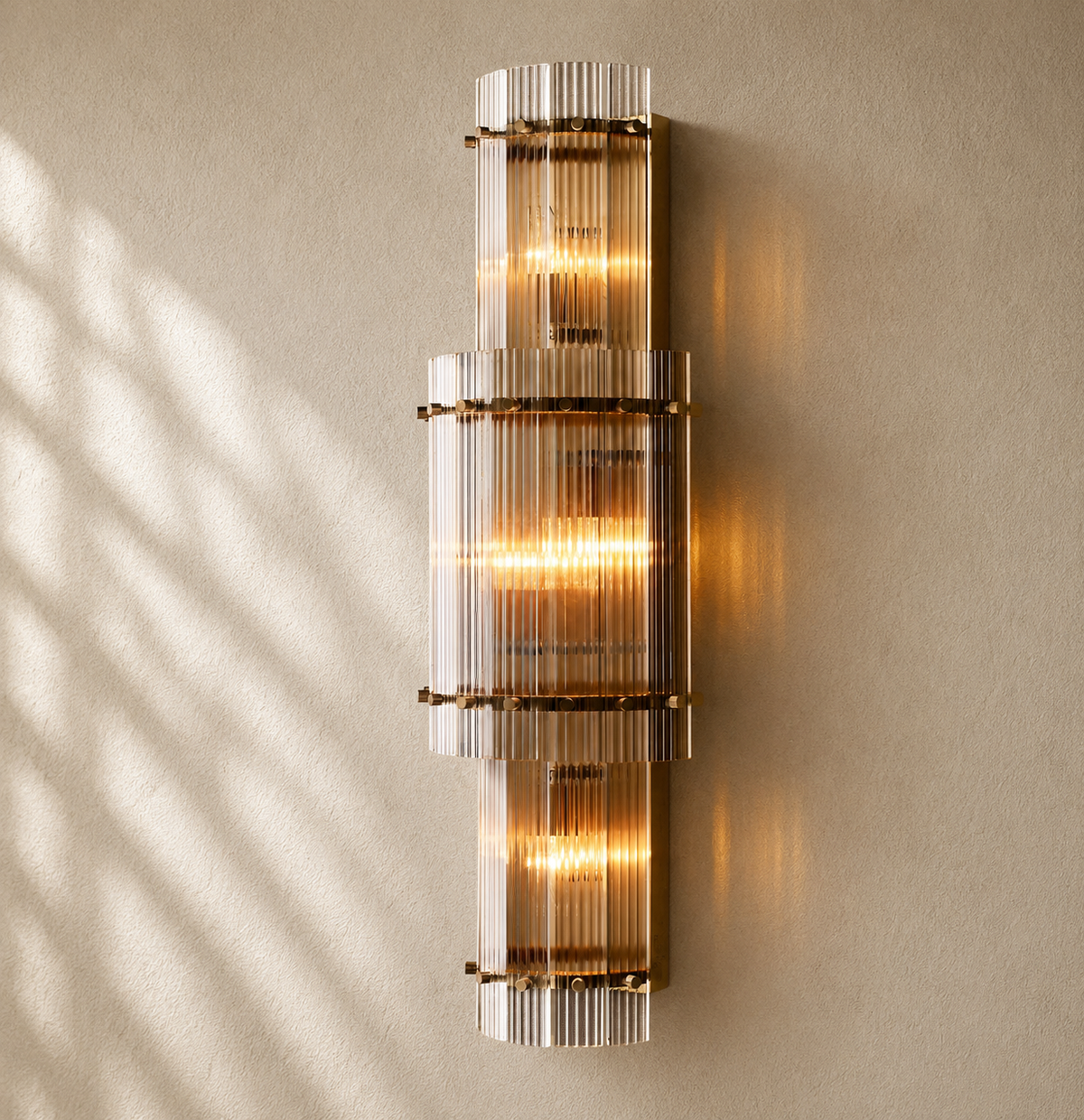 San Marcon Glass Grand Round Sconce