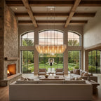 Sirena Glass Rectangular Chandelier