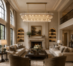 Romanion Glass Linear Chandelier
