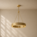 Vilary Round Chandelier in Brass Finish