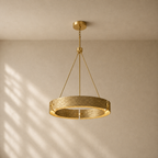 Vilary Round Chandelier in Brass Finish