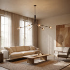 Shells Clear Glass Linear Chandelier