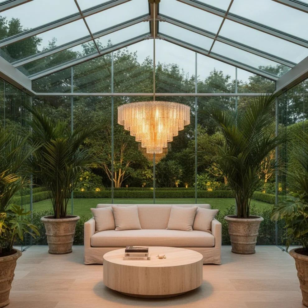 Sirena Glass Round Chandelier