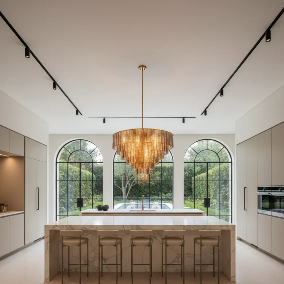 Sirena Glass Round Chandelier