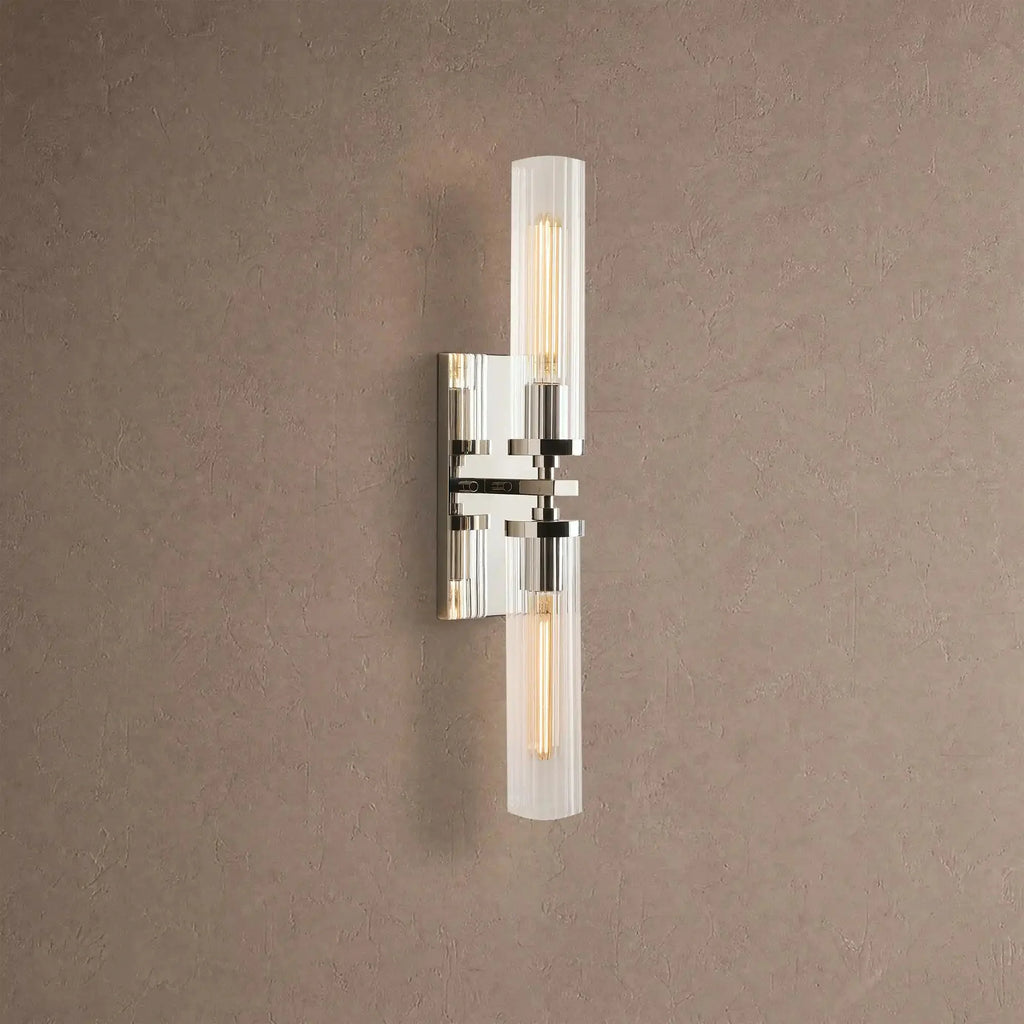 Andreas 2-Light Wall Sconce - NickelVChandelier