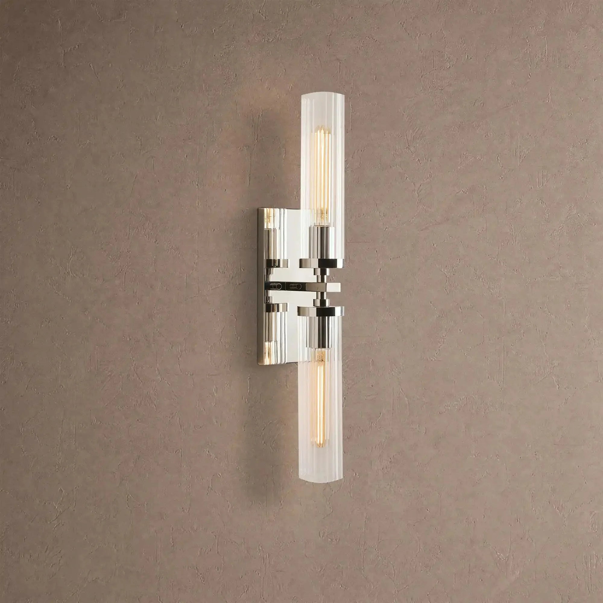 Andreas 2-Light Wall Sconce - NickelVChandelier