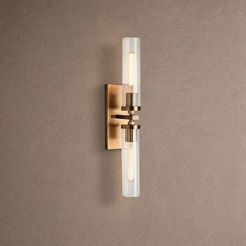 Andreas 2-Light Wall Sconce - BrassVChandelier