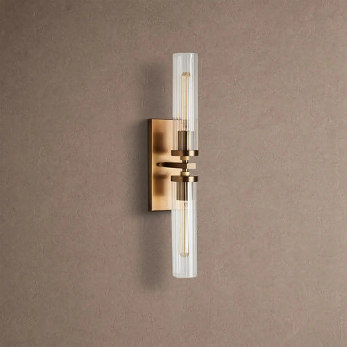 Andreas 2-Light Wall Sconce - BrassVChandelier