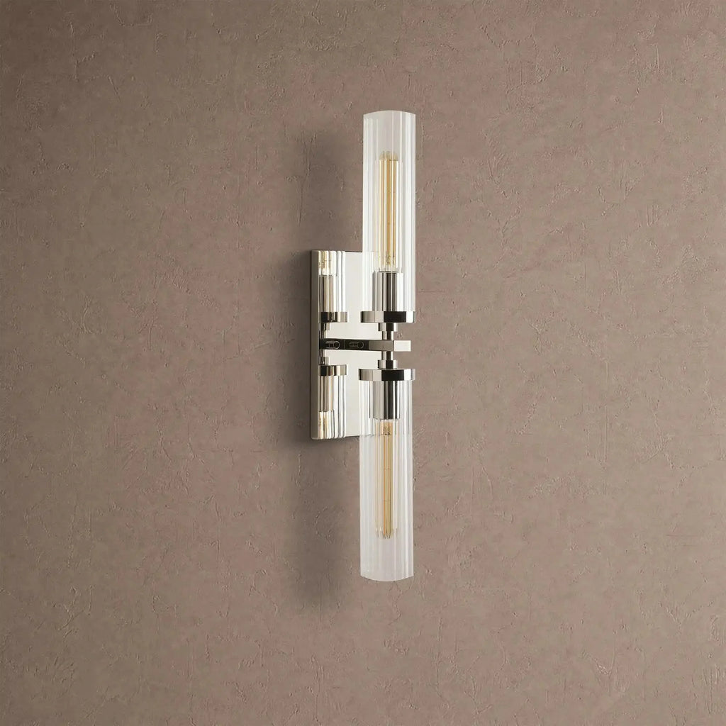 Andreas 2-Light Wall Sconce - NickelVChandelier
