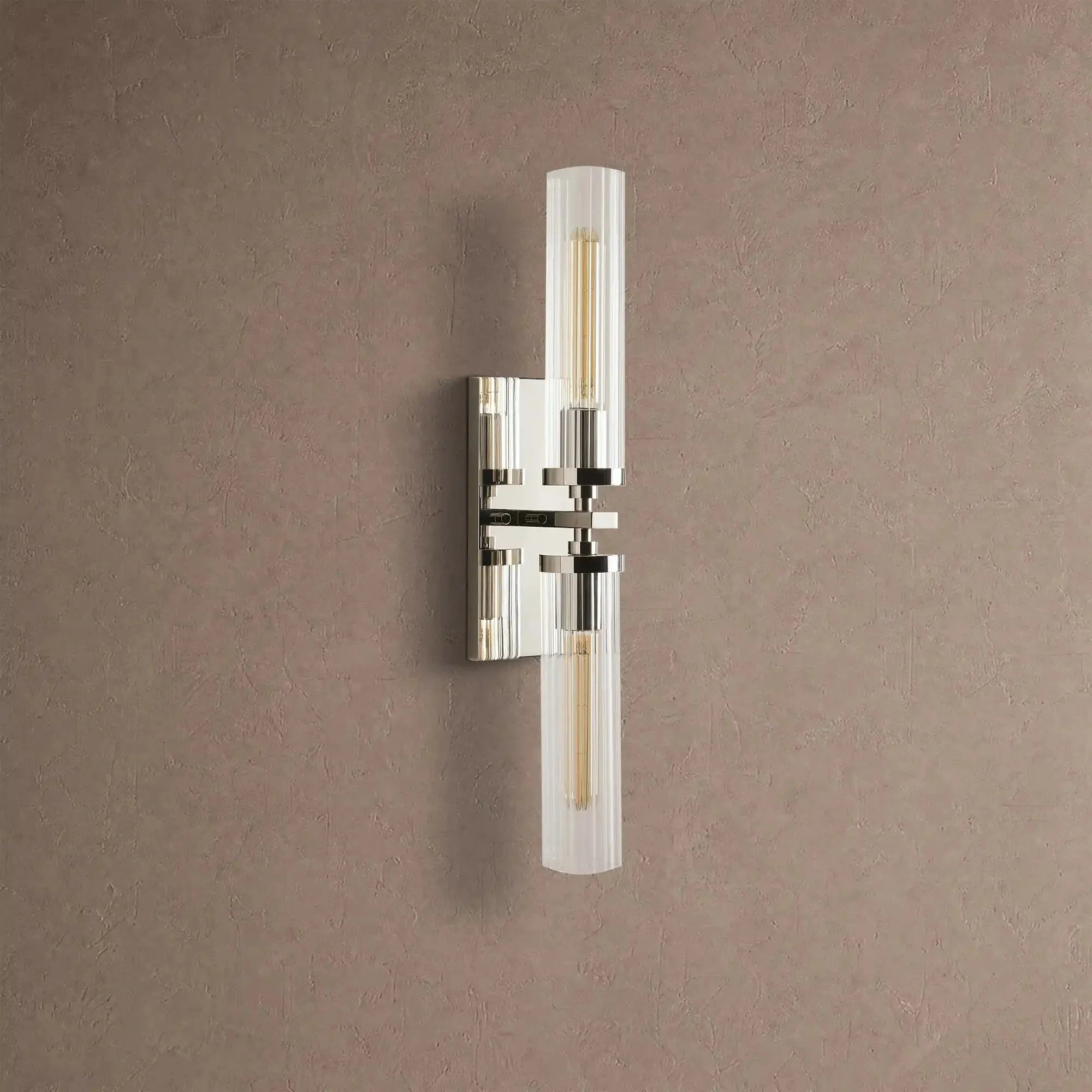 Andreas 2-Light Wall Sconce - NickelVChandelier