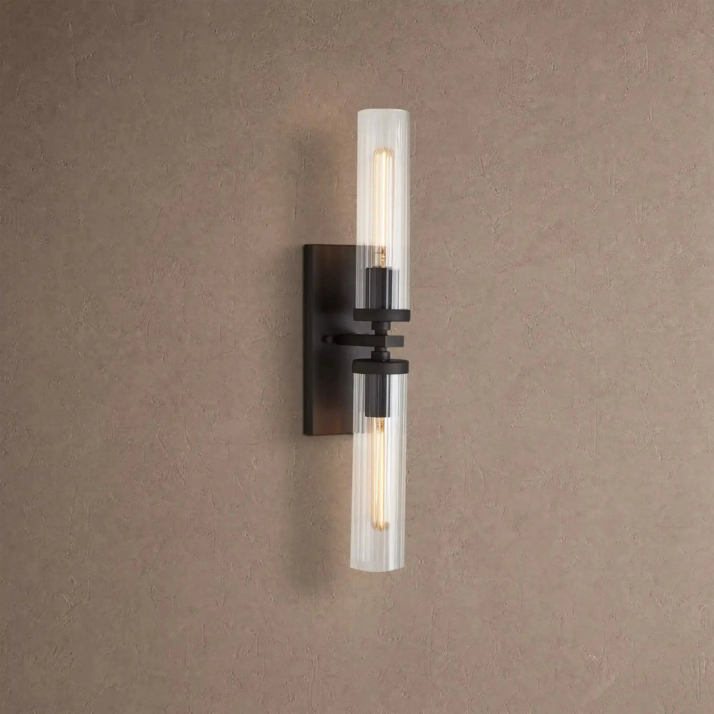 Andreas 2-Light Wall Sconce - BlackVChandelier
