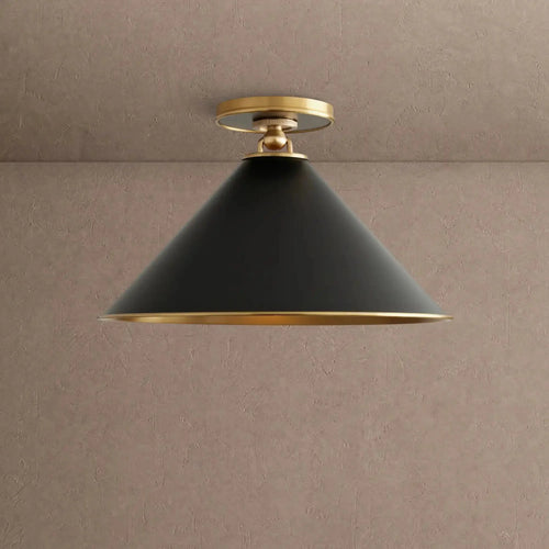 Arno Small Flush Mount in Black - VChandelier