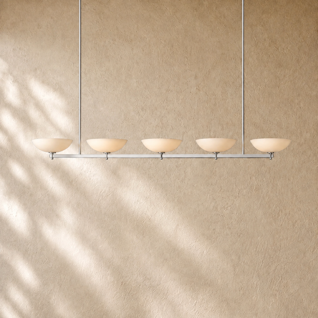 Vernat Linear Chandelier in Polished Nickel - VChandelier