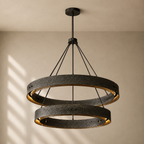 Vouvray Two-Tier Round Chandelier in Bronze - VChandelier