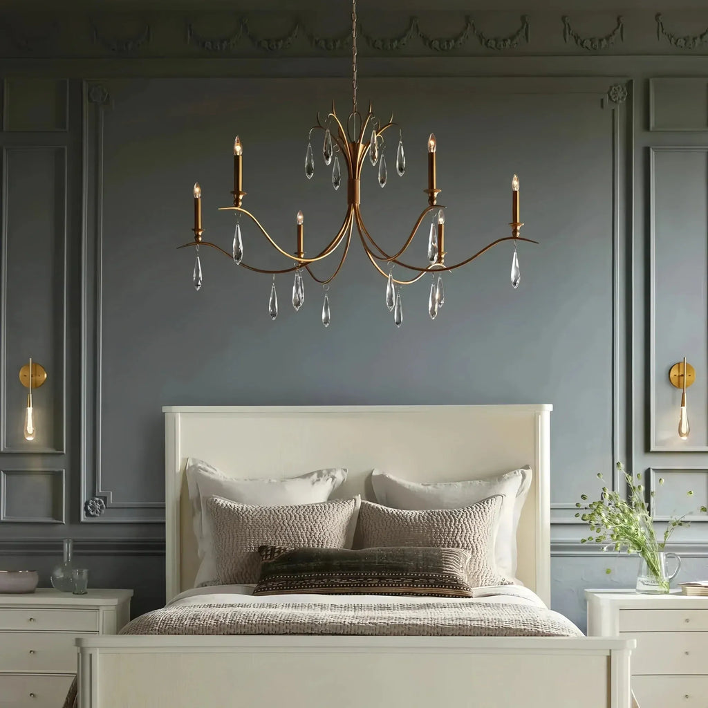Celine Chandelier 36" 59" for Living Room in clear - dining room lighting