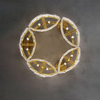 Contemporary Alabaster Flush Mount Ceiling Lamp - 21.65" D x 8.86" HVChandelier