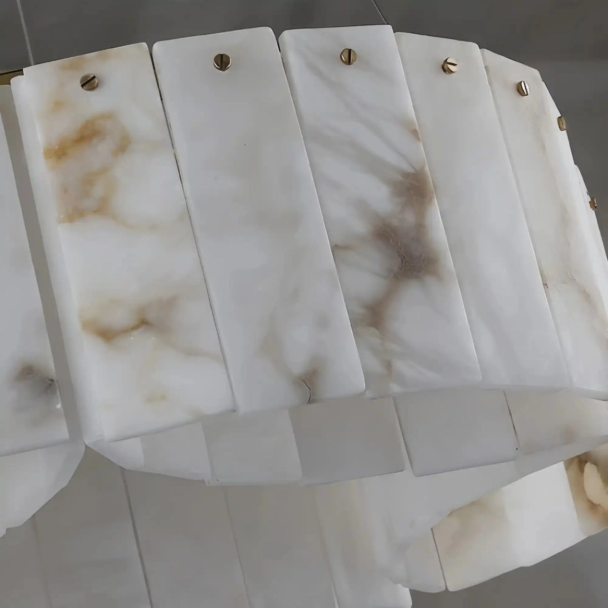 Contemporary Alabaster Flush Mount Ceiling Lamp - 33.46" D x 8.86" HVChandelier