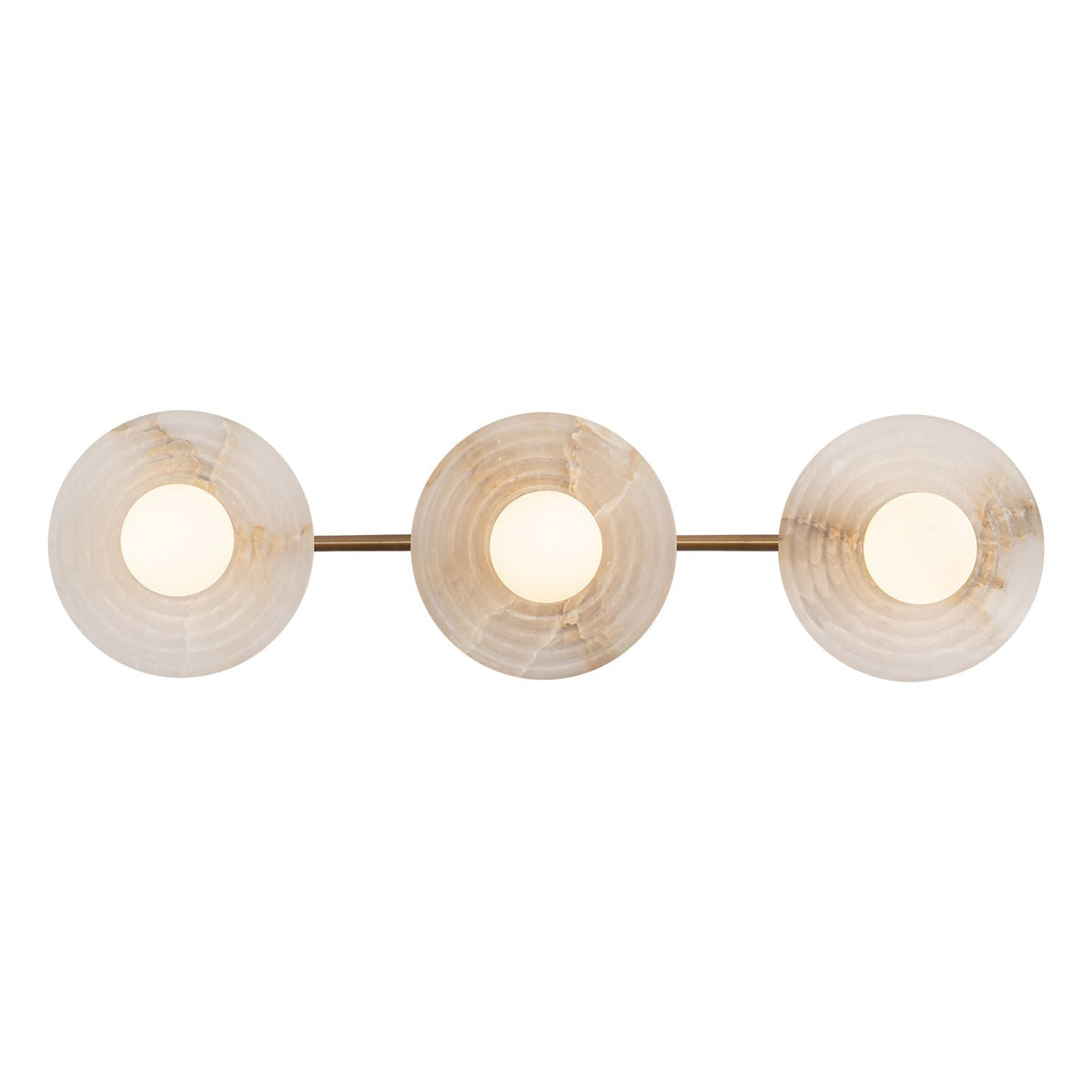 Dahlia Triple Alabaster Wall Sconce - Urban BronzeVChandelier