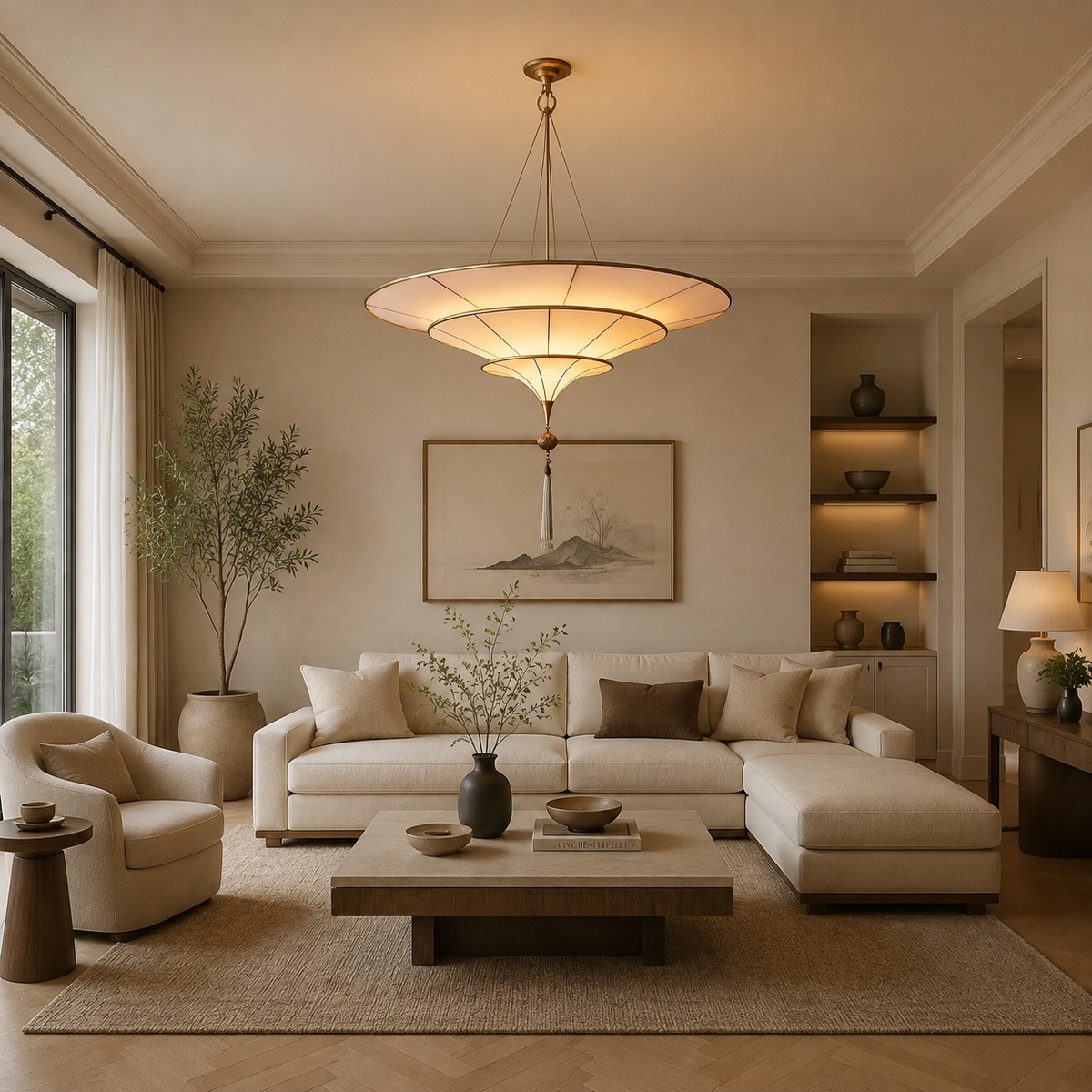 Schaheraza Three-Tiered Chandelier