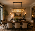 Romanion Glass Linear Chandelier