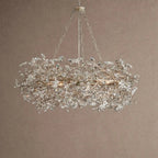 Fiore Crown Crystal Branch Chandelier 39" 48" 60“ - Gold39"VChandelier