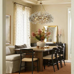 Fiore Crown Crystal Branch Chandelier in crystal - modern dining room lighting