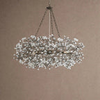 Fiore Crown Crystal Branch Chandelier 39" 48" 60“ - Gold39"VChandelier