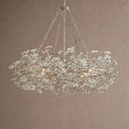 Fiore Crown Crystal Branch Chandelier 39" 48" 60“ - Silver48"VChandelier