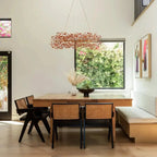 Fiore Crown Crystal Branch Chandelier - crystal finish, modern home lighting