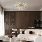 Fiore Flushmount in clear - bedroom lighting