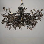 Fiore Flushmount - Black/Smoke18"VChandelier