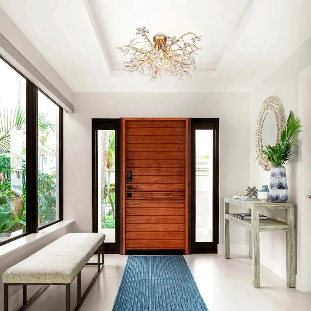 Fiore Flushmount - clear finish, modern home lighting