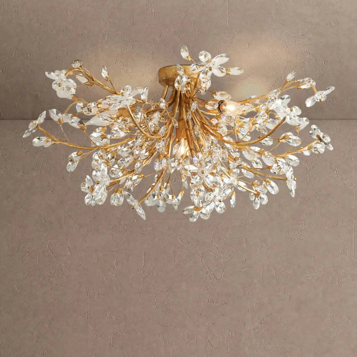 Fiore Flushmount - Gold18"VChandelier