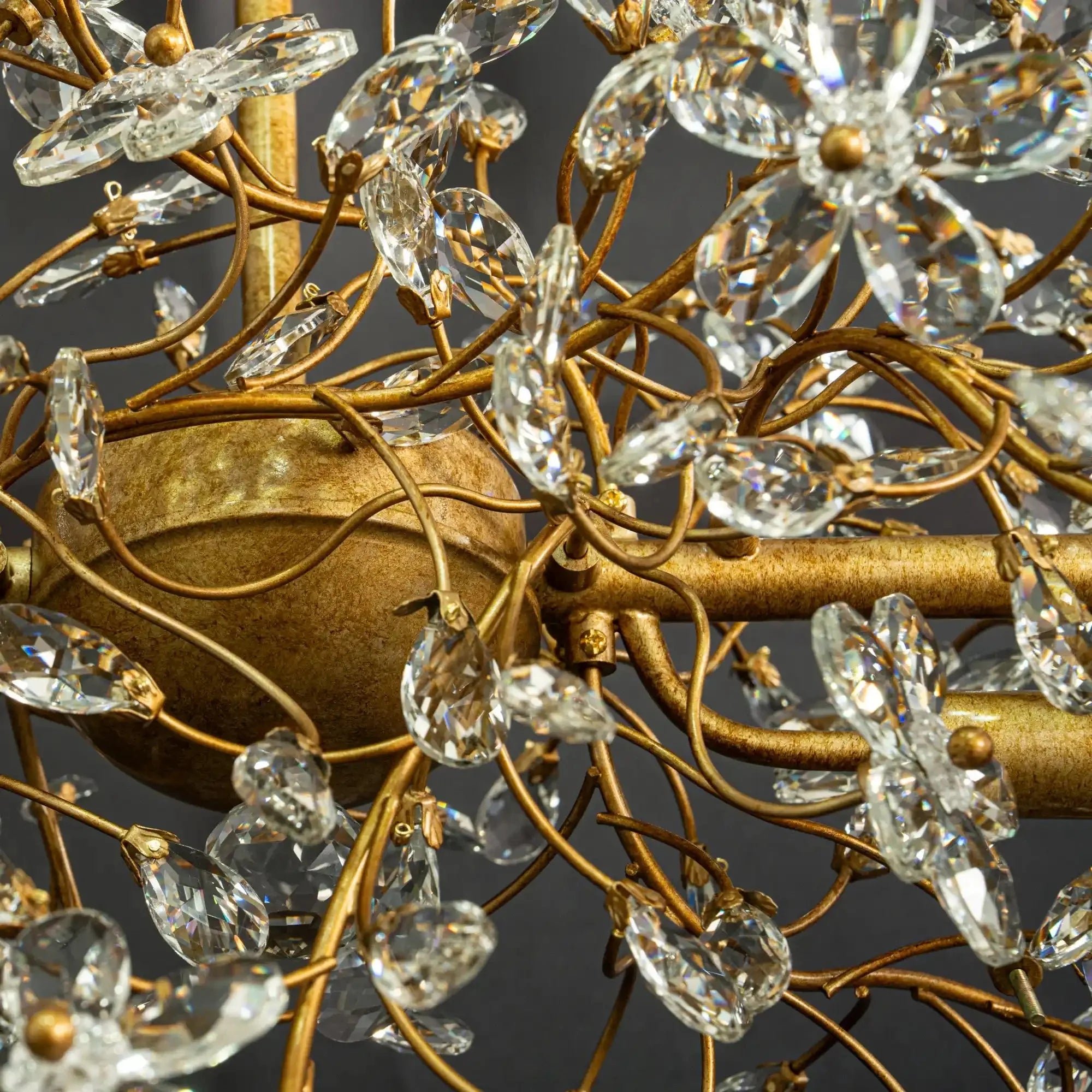 Fiore Linear Chandelier 43" 51" 68"W in bronze by Blush Lighting