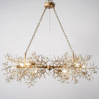 Fiore Linear Chandelier 43" 51" 68"W - Silver68"VChandelier