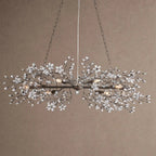 Fiore Linear Chandelier 43" 51" 68"W - Black43"VChandelier