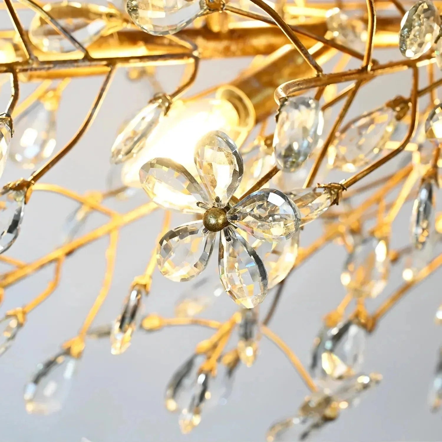 Fiore Linear Chandelier 43" 51" 68"W in bronze by Blush Lighting