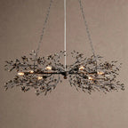 Fiore Linear Chandelier 43" 51" 68"W - Black/Smoke43"VChandelier