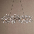 Fiore Linear Chandelier 43" 51" 68"W - Black68"VChandelier