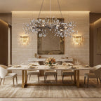 Fiore Linear Chandelier 43" 51" 68"W - Black43"VChandelier
