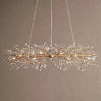 Fiore Linear Chandelier 43" 51" 68"W - Gold68"VChandelier