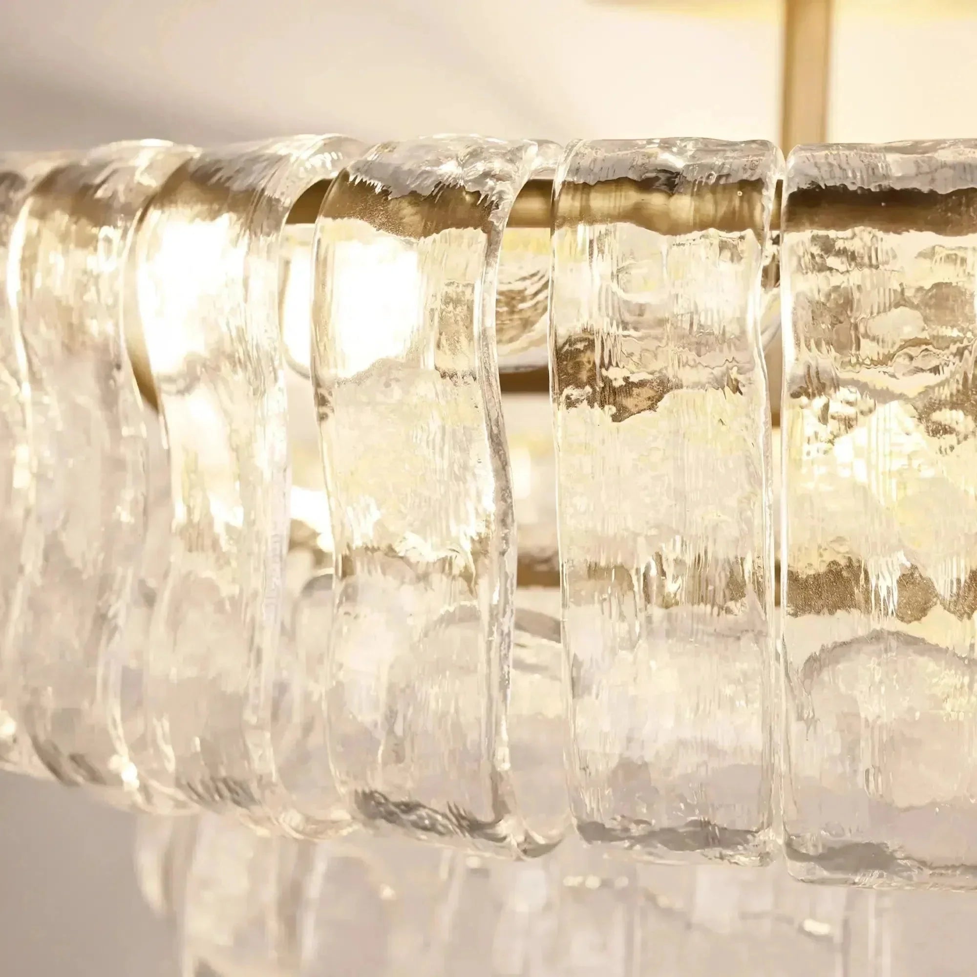 Ghiaccio Modern Glass Flushmount in black by Blush Lighting