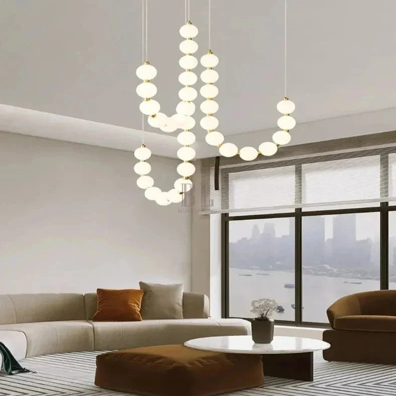 Lexi Modern Acrylic Orb Chandelier - Warm white 3000K - VChandelier