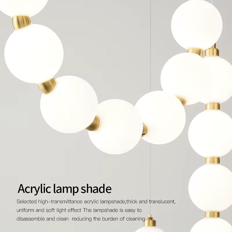 Lexi Modern Acrylic Orb Chandelier - Warm white 3000K - VChandelier